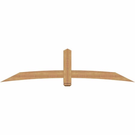 Ekena Millwork Bellingham Timber Gable Bracket, Western Red Cedar, 96"W x 24"H x 3 1/2"D x 5 1/2"F, 6/12 Pitch GBW096X24X0406BEL00SWR